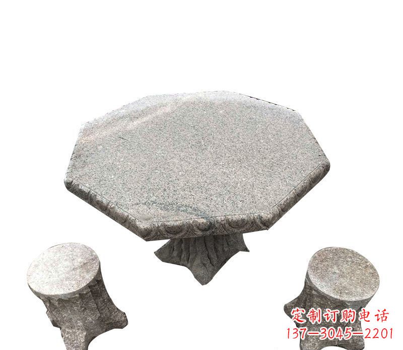 宜宾八角石桌凳园林景观石雕