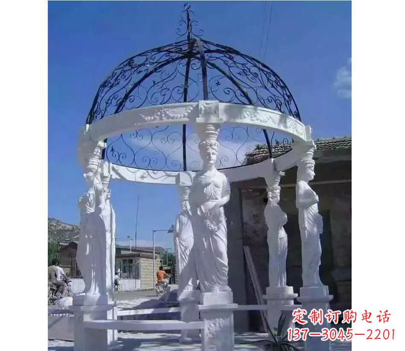 宜宾白色欧式石头凉亭