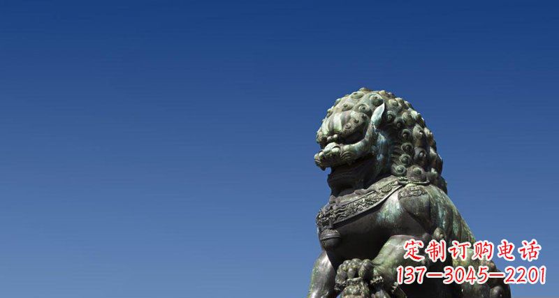 宜宾北京青铜狮子雕塑 (2)