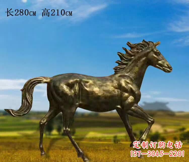 宜宾奔马铜雕 (3)