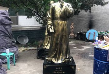 宜宾白居易仿铜雕像经典中国古代诗人的艺术再现