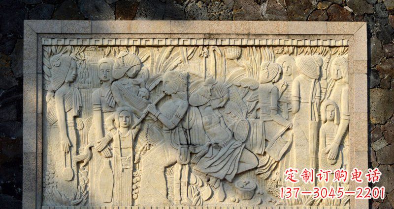 宜宾女人之石抽象浮雕壁画