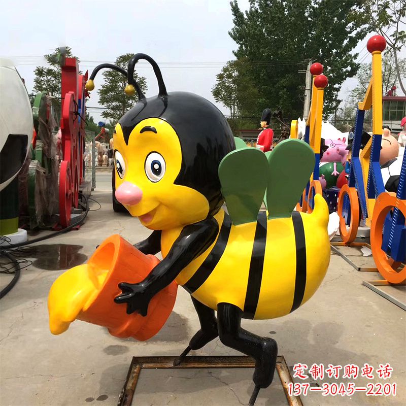 宜宾玻璃钢蜜蜂雕塑