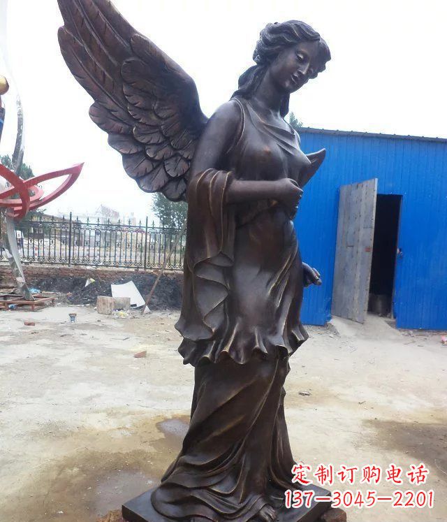 宜宾玻璃钢仿铜欧式女人雕塑