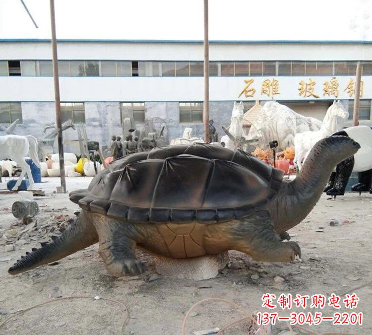 宜宾玻璃钢仿真大型乌龟雕塑