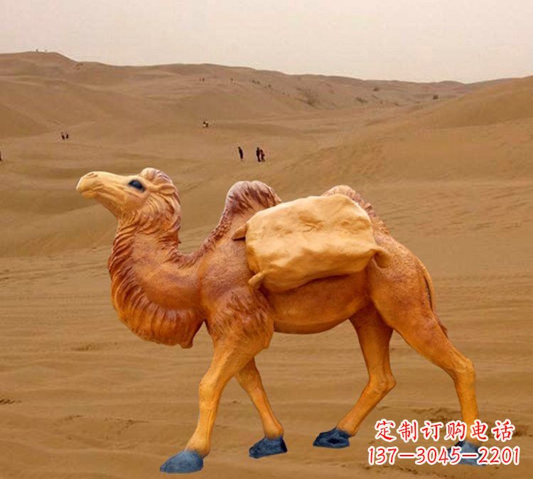 宜宾玻璃钢骆驼雕塑
