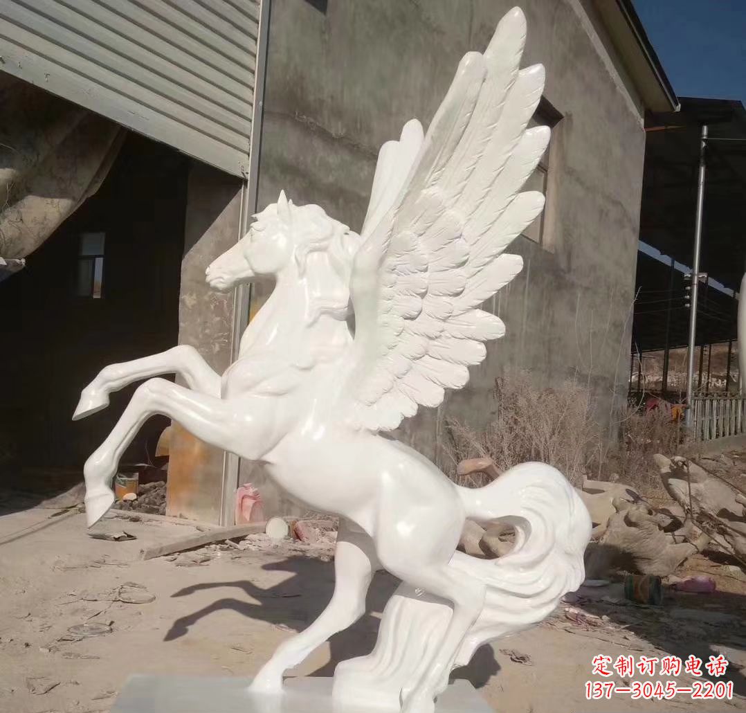 宜宾玻璃钢飞马雕塑动物雕塑精彩之旅