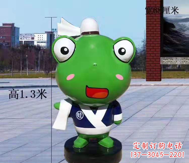 宜宾玻璃钢卡通小青蛙——景观雕塑的新灵感
