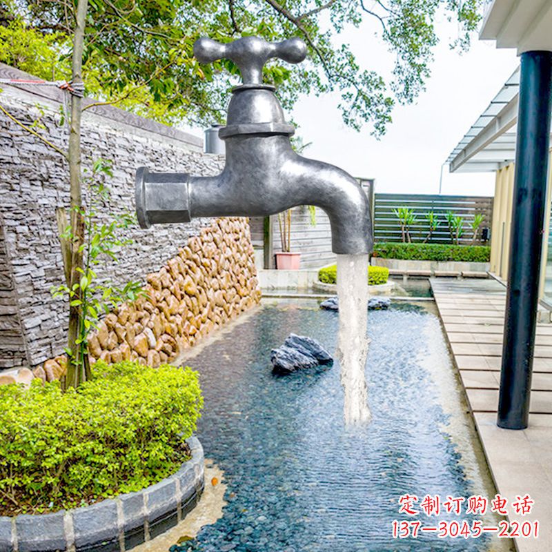 宜宾玻璃钢水龙头喷泉雕塑精美绝伦