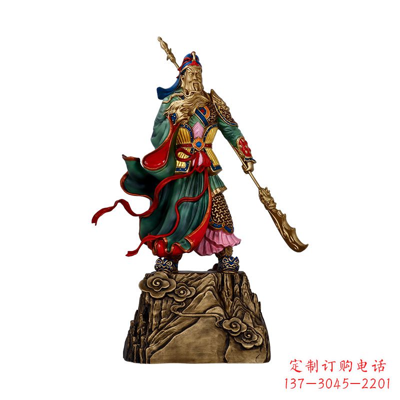 宜宾玻璃钢制关羽雕塑