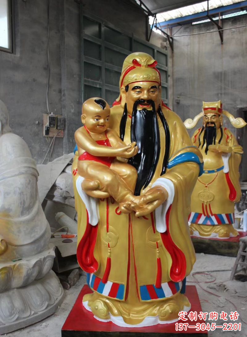 宜宾福禄寿神像雕塑给予宗教庙宇灵性的祝福