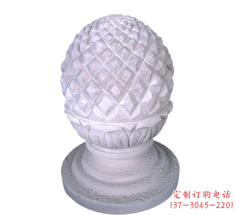 宜宾菠萝雕塑艺术性的挡车路障