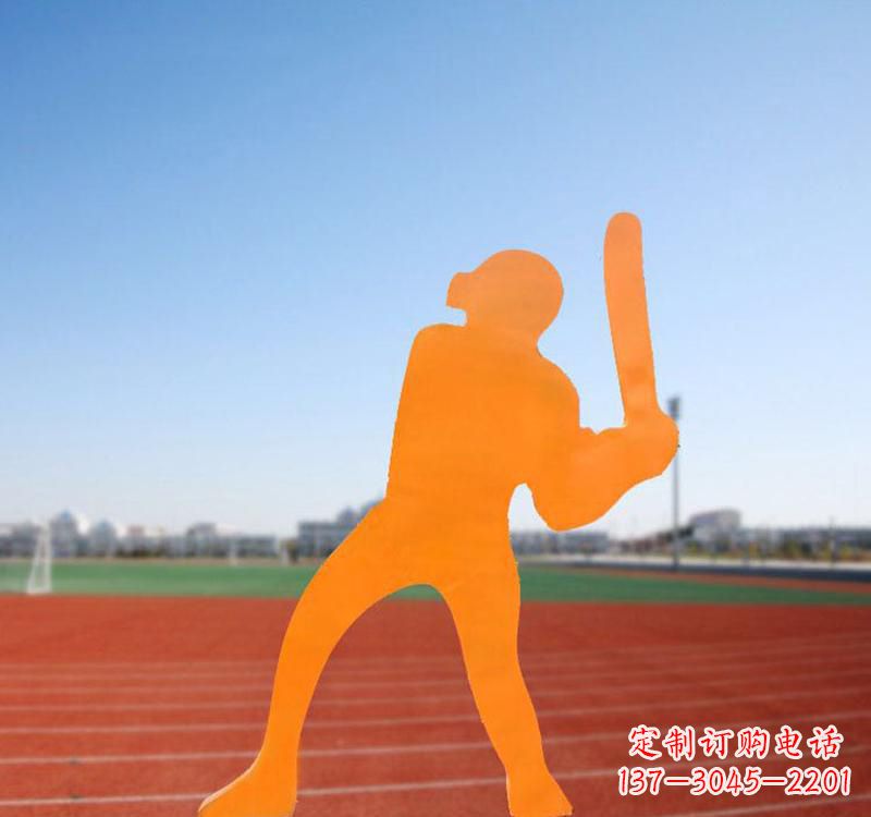 宜宾棒球运动人物雕塑传承棒球精神