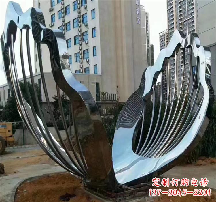 宜宾不锈钢贝壳景观雕塑