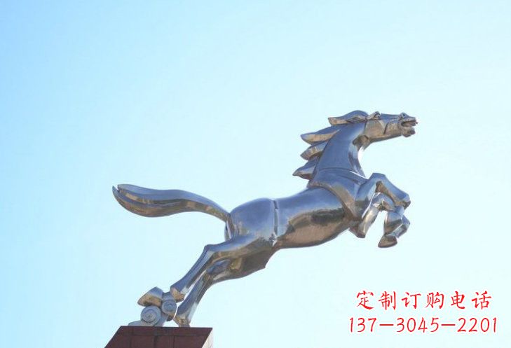 宜宾不锈钢奔马雕塑