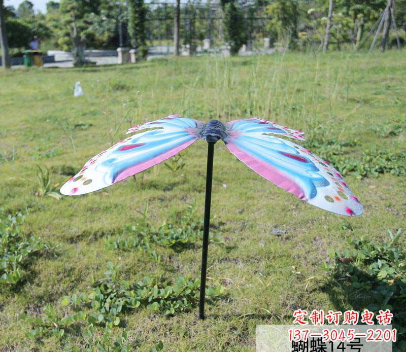 宜宾不锈钢彩色蝴蝶雕塑艺术之美