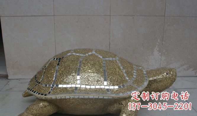 宜宾不锈钢彩银乌龟公园景观雕塑