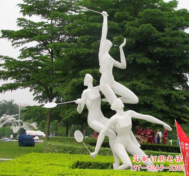 宜宾精美绝伦的不锈钢羽毛球雕塑
