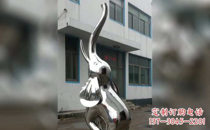 宜宾精致的不锈钢大象雕塑