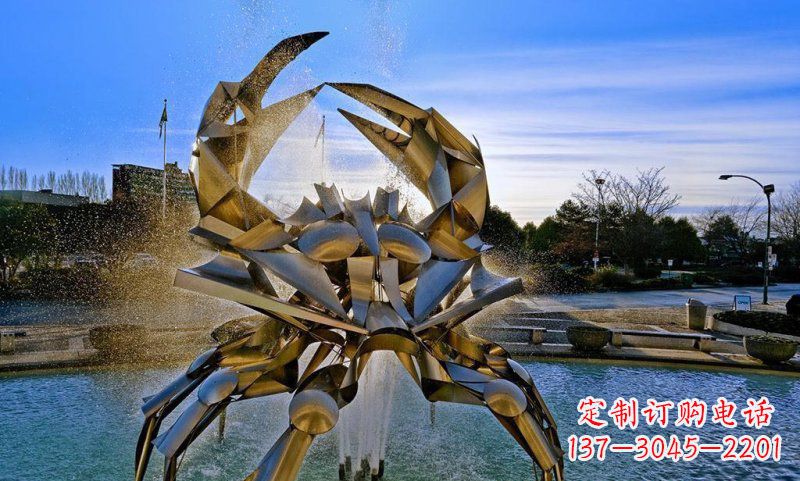 宜宾精美不锈钢螃蟹雕塑