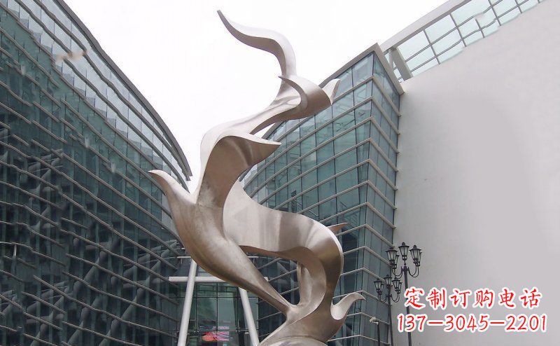 宜宾不锈钢大雁雕塑