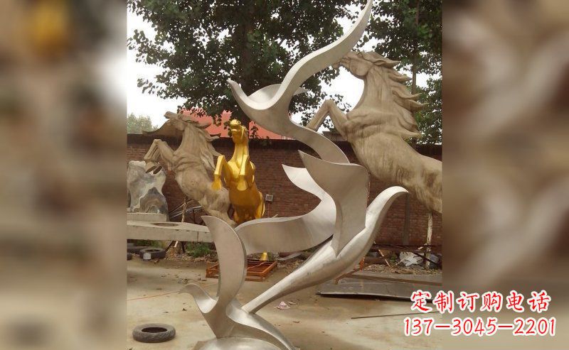 宜宾不锈钢大雁雕塑