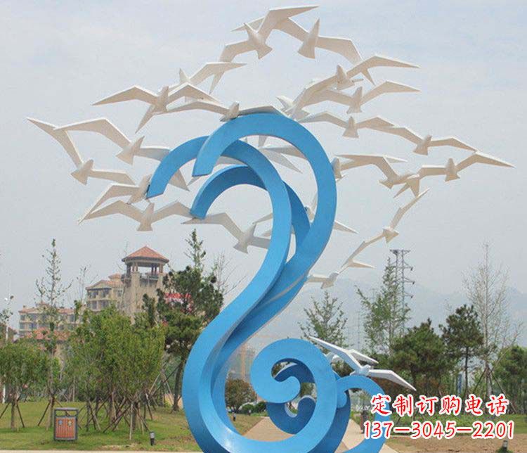 宜宾不锈钢大雁雕塑传承传统文化的象征