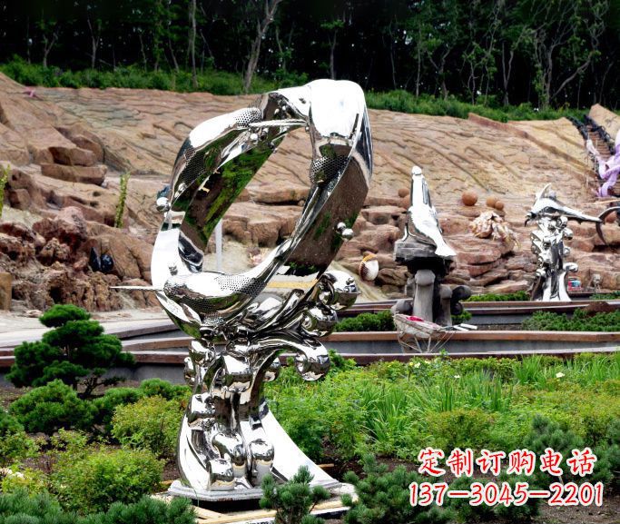 宜宾不锈钢海豚雕塑——精致的艺术品