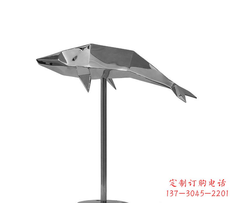 宜宾不锈钢海豚雕塑
