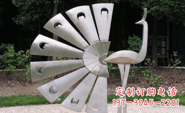 宜宾不锈钢抽象孔雀
