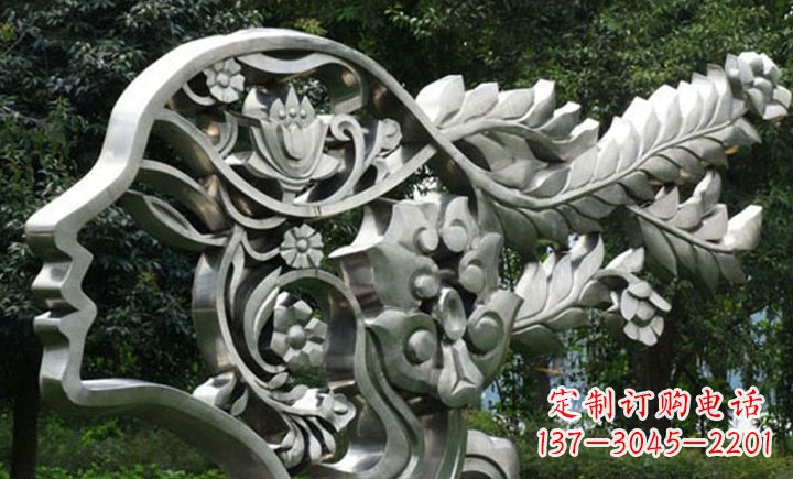 宜宾不锈钢头像雕塑——精美绝伦