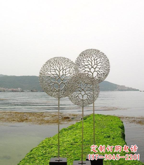 宜宾不锈钢抽象蒲公英雕塑
