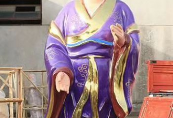 宜宾玻璃钢宗教庙宇彩绘八仙神像