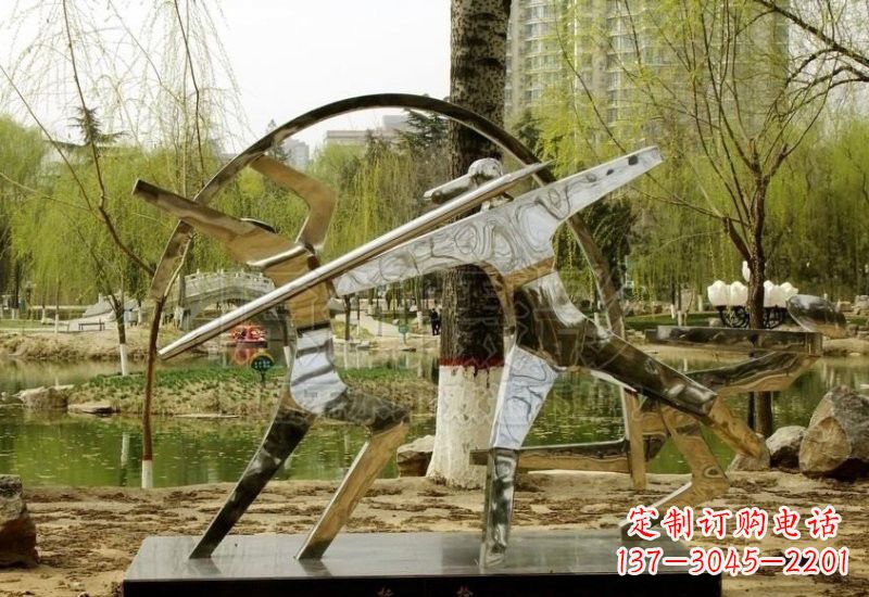 宜宾不锈钢运动员雕塑
