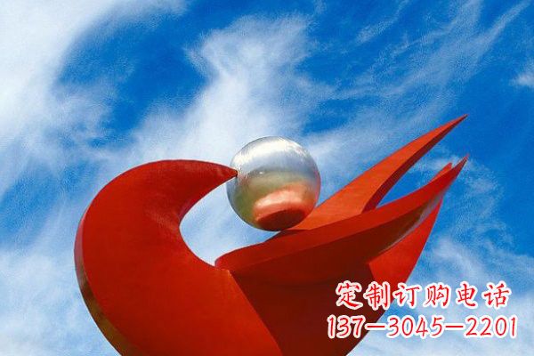 宜宾“和平鸽”用不锈钢大型雕塑抒发爱与和平