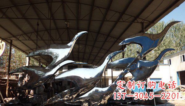 宜宾不锈钢大雁雕塑给环境带来生机