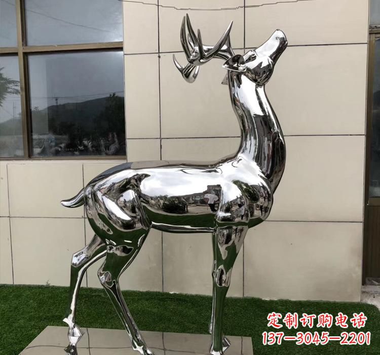 宜宾不锈钢动物梅花鹿雕塑美观耐用