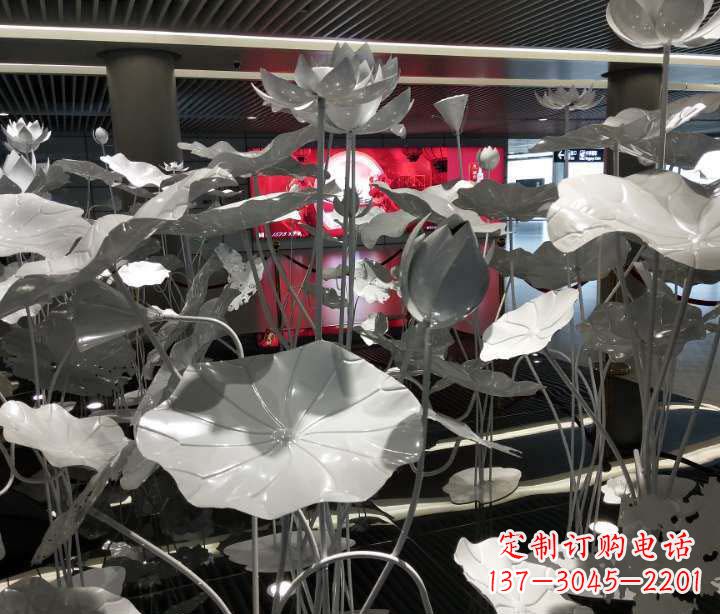 宜宾不锈钢锻造荷花雕塑艺术之美