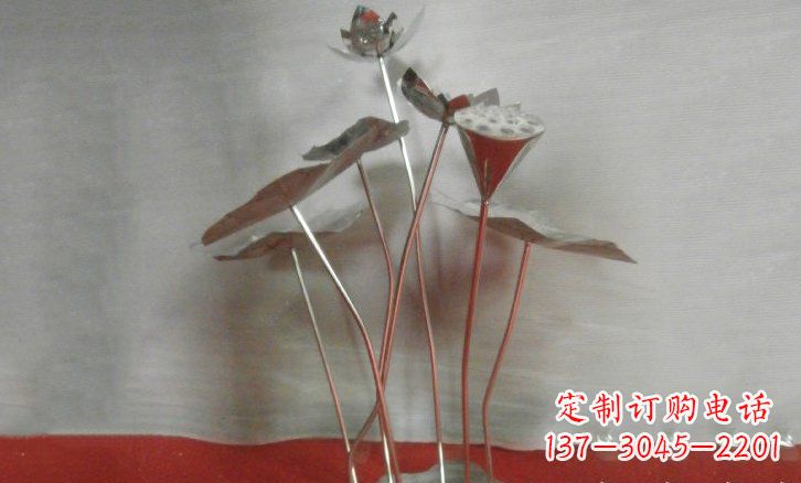 宜宾不锈钢锻造的荷叶雕塑
