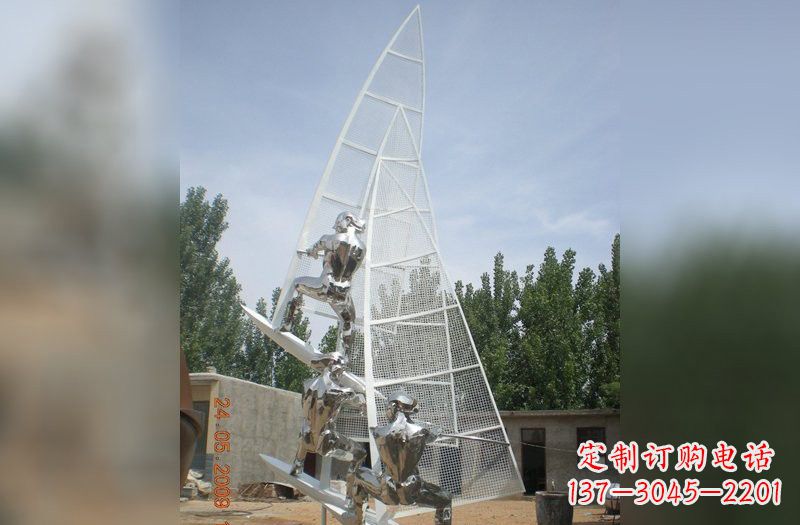 宜宾不锈钢帆船比赛雕塑