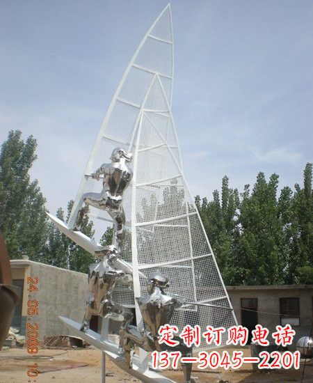 宜宾不锈钢帆船雕塑