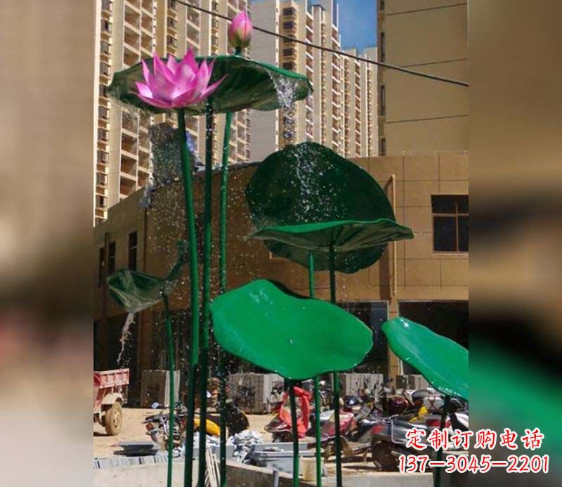宜宾不锈钢仿真荷花雕塑