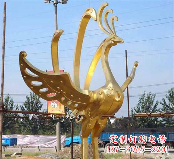 宜宾不锈钢凤凰雕塑