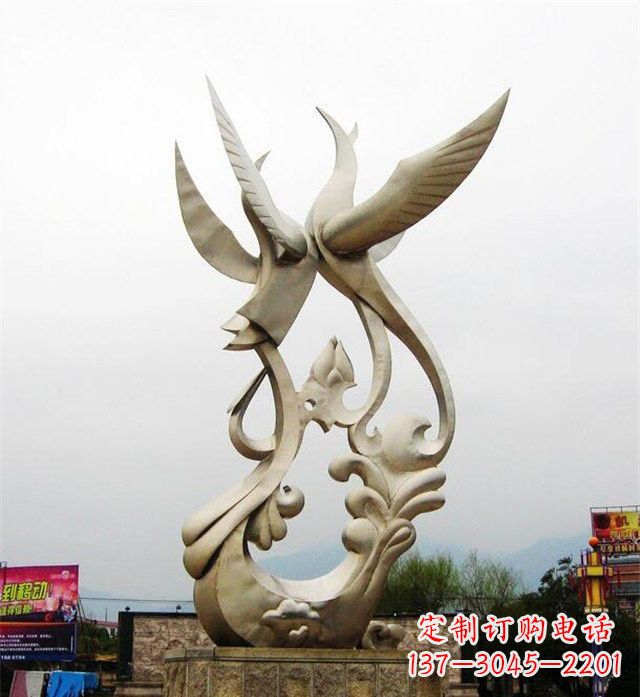 宜宾不锈钢凤凰雕塑供应