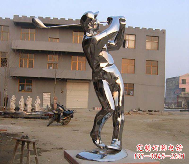 宜宾高尔夫雕塑一种不锈钢制作的艺术品
