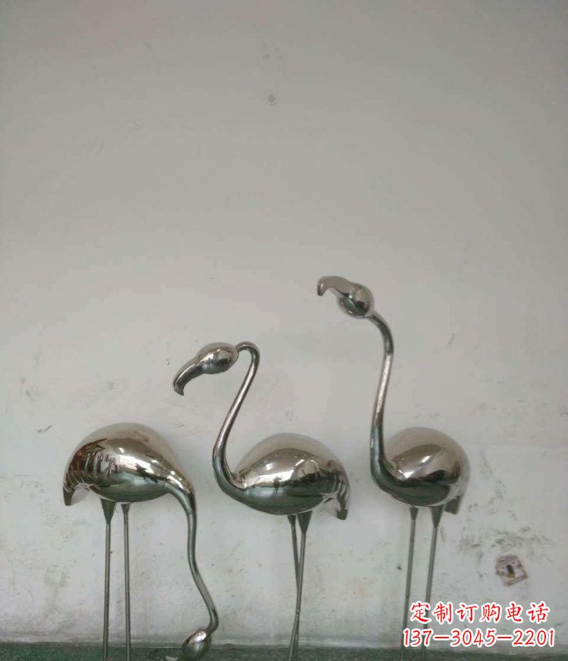 宜宾不锈钢火烈鸟雕塑精美的艺术之作