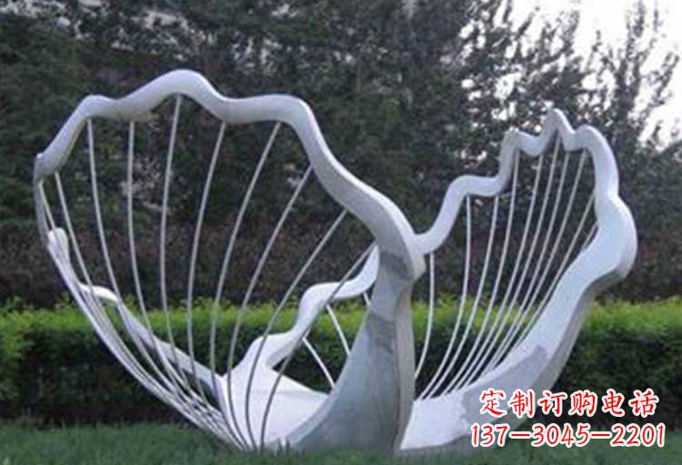 宜宾不锈钢公园的镂空贝壳雕塑