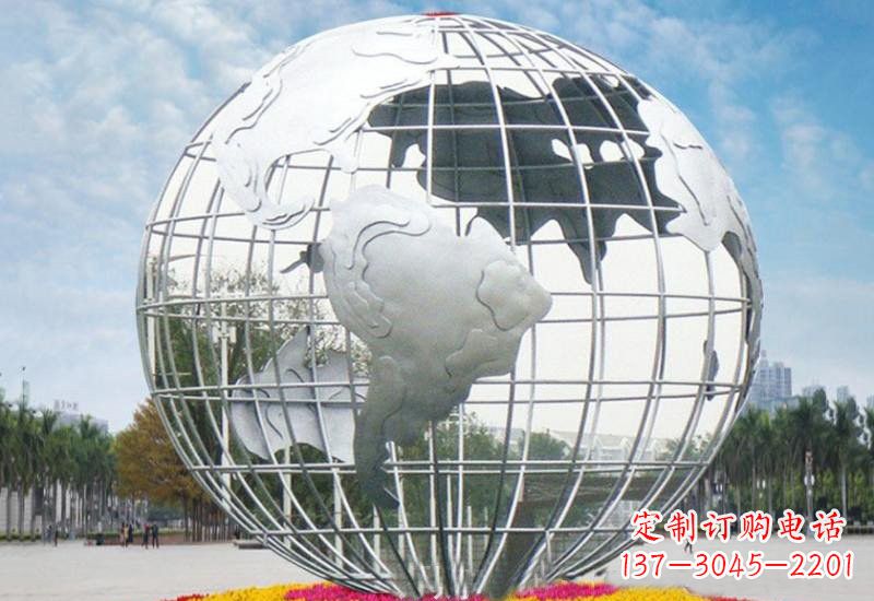宜宾不锈钢广场大型地球雕塑