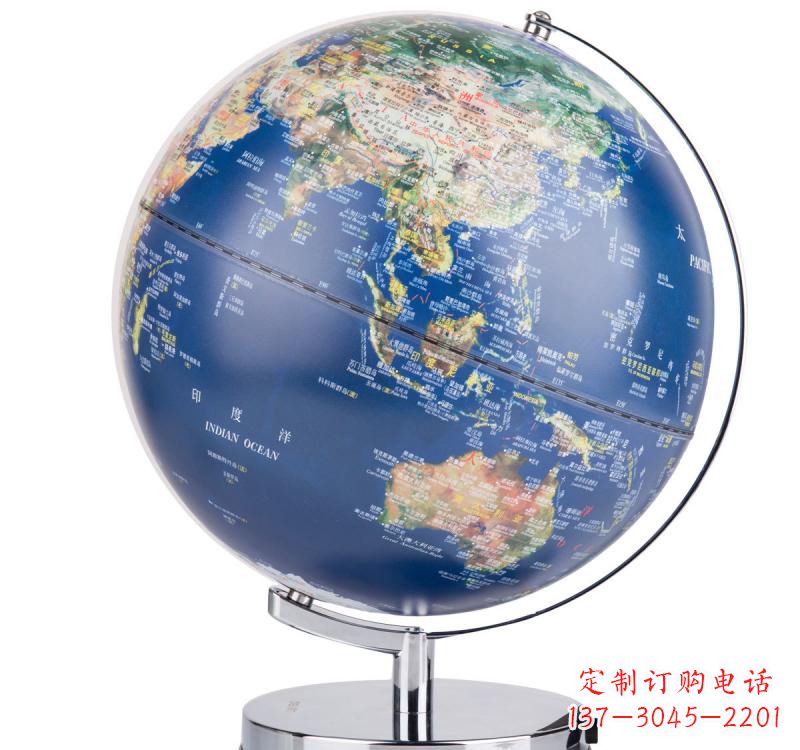 宜宾不锈钢地球仪雕塑精美的艺术品