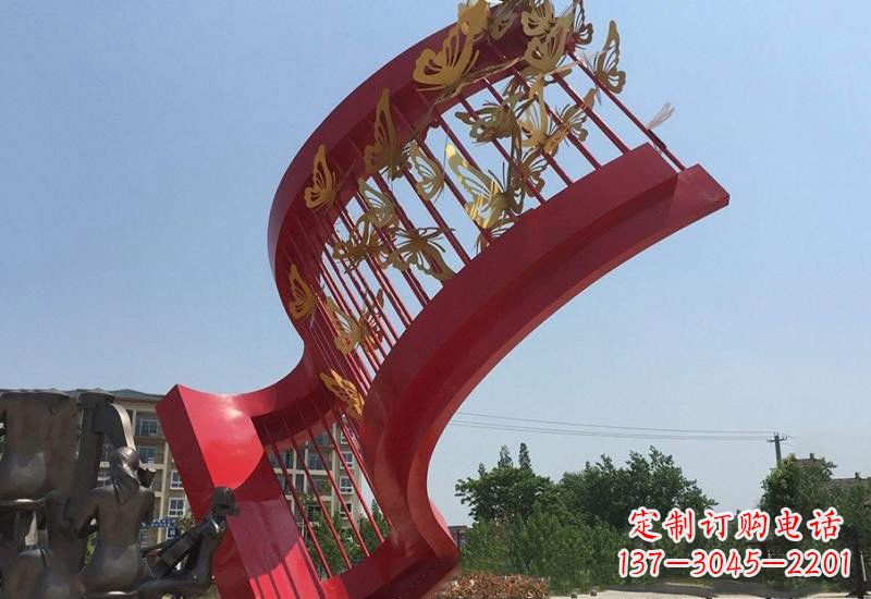 宜宾不锈钢蝴蝶灵动的艺术雕塑